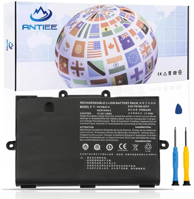 Main image of P870BAT-8 89Wh Laptop Battery for Clevo P870TM-G P870DM3-G P775DM3 P870DM2 P870TM1-G P870KM P870KM1-G P870DM2-G P870KM-GS P870DM3 P870DM-G P870DM P8700S NP9870 6-87-P870S-4272 Series