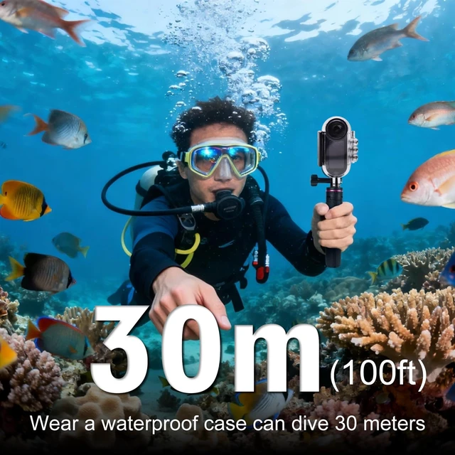 Alt view image 3 of 7 - 4K Mini Thumb Action Camera with Memory Card, Wearable POV Body Cam 1.5" Screen,Waterproof case,Magnetic & Clip Mount,Sports Camera for Work,Motorcycle, Hiking, Swimming, Travel, Vlogging,64G
