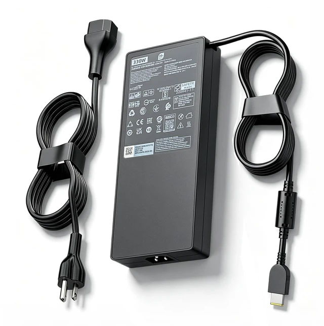 Main image of Slim 330W GaN Charger for Lenovo Legion pro 5 5i 7 7i Gaming Laptop Adapter Yoga AIO RTX 4070 4080 4090 GX21M50608 ADL330SDC3A Computer Multiple Protection 20V 16.5A Stable Power Supply Cord