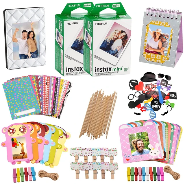 Main image of instax Mini 8 Camera Accessory KIT Includes - Fuji Instant Film 40 Sheets + Premium Over 60 PCS Bundle for instax Mini 8 Films
