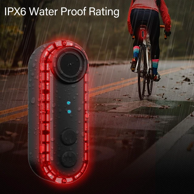 Alt view image 2 of 7 - Bike Camera with Taillight APP Control, 1080P HD 150° Wide Angle Bike Rear View Camera, IPX6 Water Proof 3500mah USB C Rechargeable Tail Light (16GB)