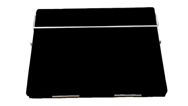 Alt view image 3 of 6 - Table Top Elevator, Height Adjustable in-Line Document Holder Ergonomic Slanted Writing and Reading Stand for Desktop (Black Smoke, 12 x 16 inch) (Black, Small)