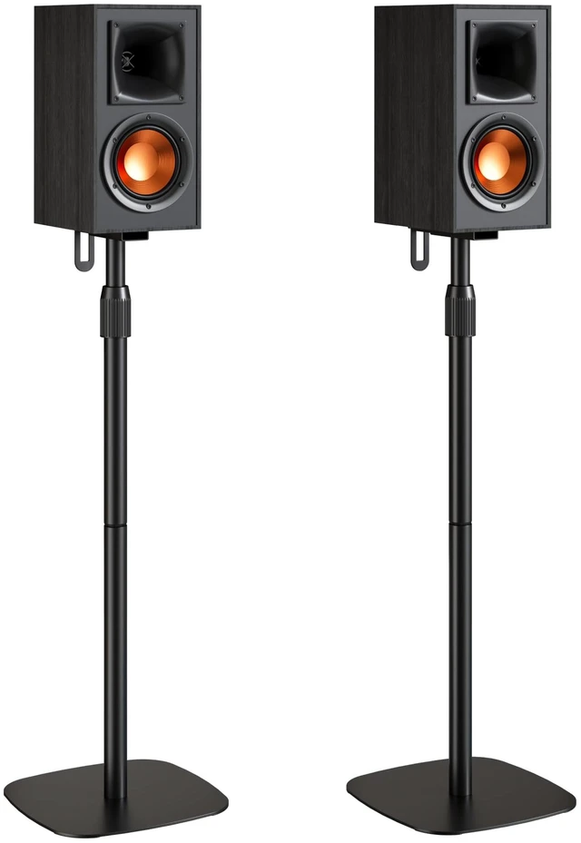 Main image of 32.2-42 inch Speaker Stands for Bookshelf Speakers, Hold 22lbs, 1 Pair Fits Speakers 4.87.1 Deep, 1.512.2 Tall, Dual Cable Management, 2 Mounting Options for Keyhole & Round Holes