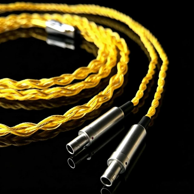 Alt view image 7 of 7 - 6N OCC Single Crystal Copper Silver Upgrade Audio Cable Compatible with Sennheiser HD800 HD800S HD820 4.4mm Replacement Headphones Cord for Hi-Resolution Audiophile 4.9ft