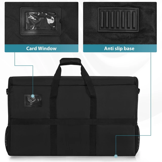 Alt view image 7 of 7 - 27-32" Monitor Transport Carrying Case(up to 2), Going Out Tote Bag Transporting LCD Screens, Monitors and TVs, for Travel, Work