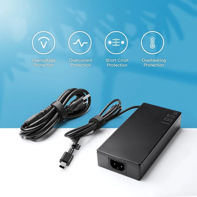 Alt view image 3 of 5 - 180W Slim Rectangle Charger Fit for ASUS ROG Zephyrus G14 GA403 Laptop ROG Zephyrus G14 2024-2025 GA403 GA403U GA403UU GA403UI GA403UV ADP-180TB K Laptop Power Supply Cord