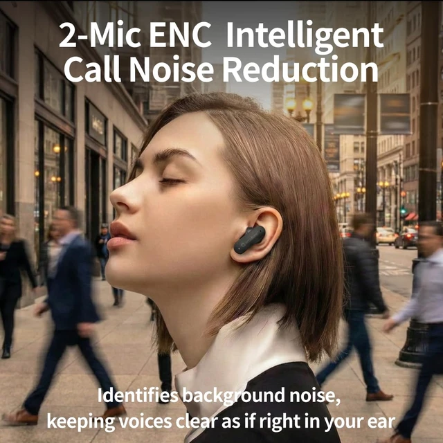 Alt view image 3 of 7 - Walker 30 TWS True Wireless Earbuds with UAC Bluetooth Dongle for Microsoft Teams/Zoom Controls, Advanced Active Noise Cancelling, Black