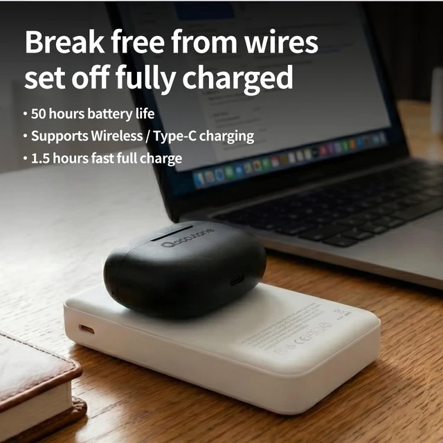 Alt view image 5 of 7 - Walker 30 TWS True Wireless Earbuds with UAC Bluetooth Dongle for Microsoft Teams/Zoom Controls, Advanced Active Noise Cancelling, Black
