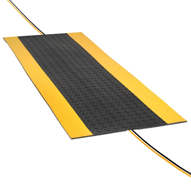 Main image of Rubber Cord Cover Mat 47.2in Cable Protector Mat Heavy Duty Grip Cord Hider to Avoid Cable Trips