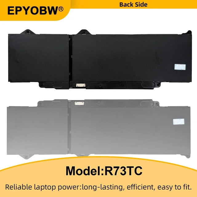 Alt view image 6 of 7 - R73TC Laptop Battery 54Wh 4623mAh 3-Cell 11.4V GTG7N Compatible with Dell Latitude 3340 5340 5350 / Latitude 3340 2-in-1 / Latitude 5340 2-in-1 / Latitude 5350 2-in-1 Series