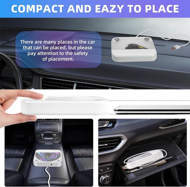 Alt view image 4 of 6 - Portable CD Player for Car, External CD Player with USB/AUX,Plug & Play Anti-Skip, Lightweight & Portable, Dustproof, for Laptop, TV & Computer, Supported CD/CD-MP3/CD-RW/CD-R/CD-WAV