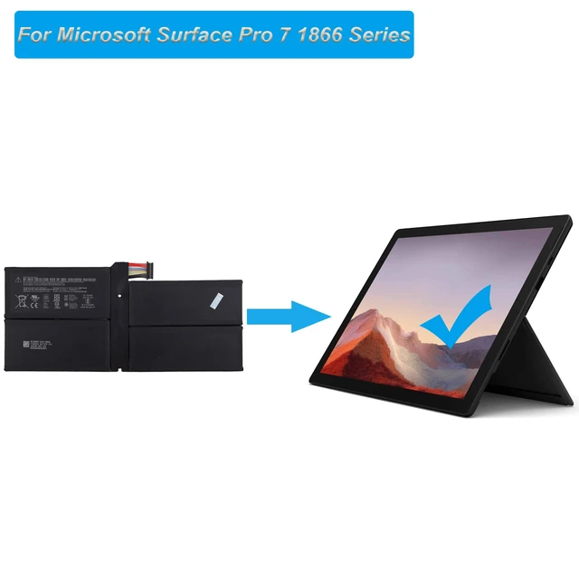 Alt view image 4 of 4 - Replacement Battery G3HTA061H Compatible with Microsoft Surface Pro 7 1866 Series