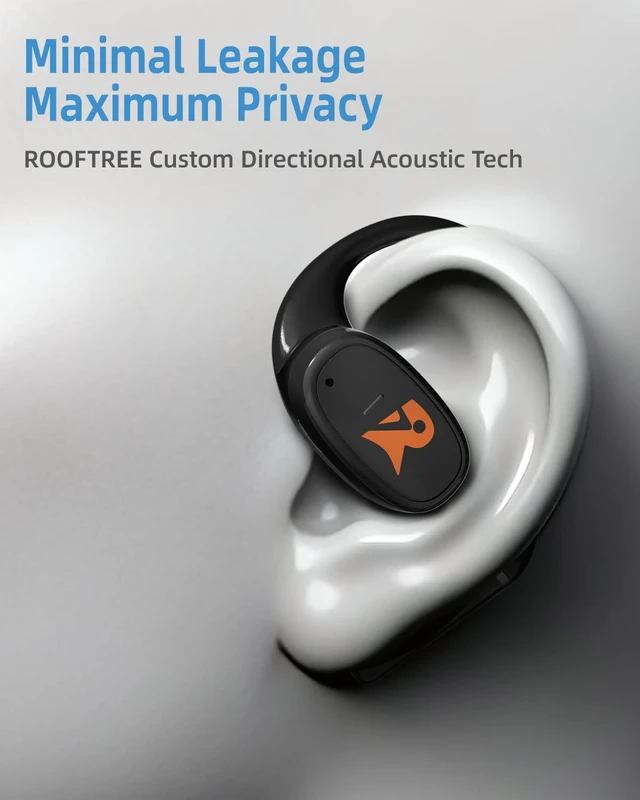 Alt view image 6 of 7 - Open-Ear Earbus,True Wireless Bluetooth Earphones with Microphone Ultra-Lightweight Headphones, Comfort Hook Design, Clear Calls,IPX5 Water Resistant,Fast Charging,V49