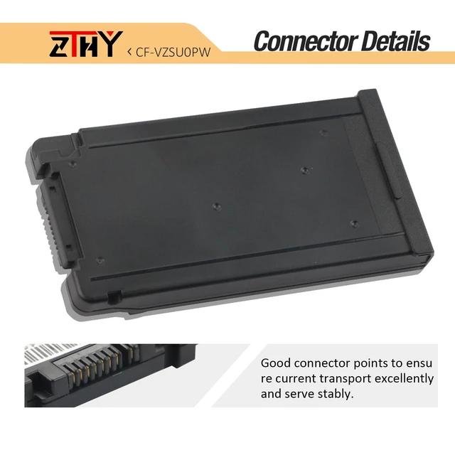 Alt view image 4 of 7 - CF-VZSU0PW Battery Replacement for Panasonic Toughbook CF-54 MK1 MK2 MK3 54 Gloved Multi Touch 54 Performance 54 Prime 54 Lite CF-VZSU0PR CF-VZSU0PJS CF-VZSU0LW CF-VZSU0KR Battery 11.1V 46Wh 4200mAh