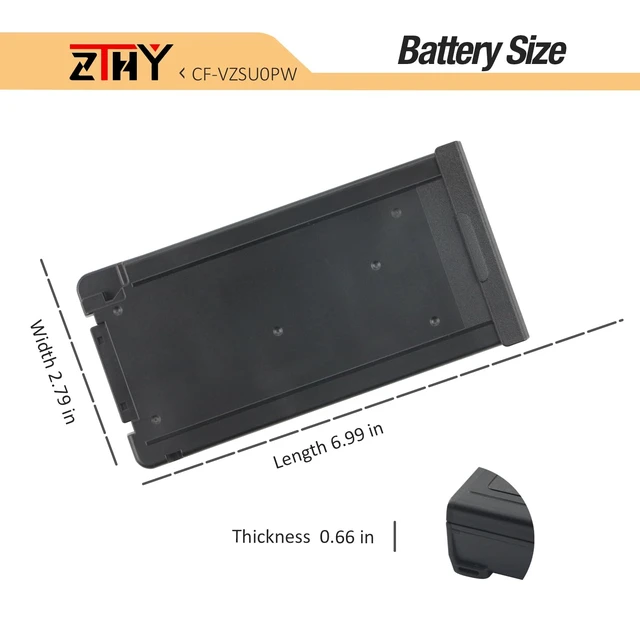 Alt view image 7 of 7 - CF-VZSU0PW Battery Replacement for Panasonic Toughbook CF-54 MK1 MK2 MK3 54 Gloved Multi Touch 54 Performance 54 Prime 54 Lite CF-VZSU0PR CF-VZSU0PJS CF-VZSU0LW CF-VZSU0KR Battery 11.1V 46Wh 4200mAh