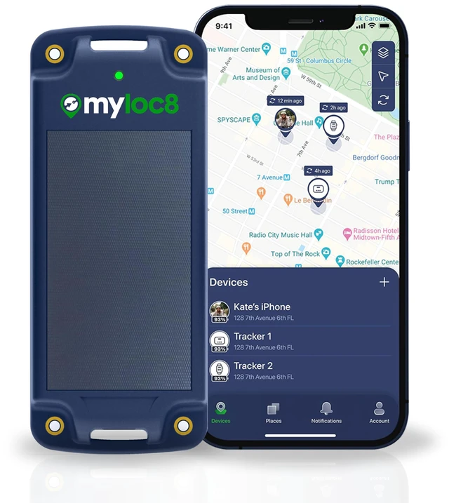 Main image of GPS Tracker for Vehicles Solar Powered Asset Tracking Device with Real-Time Location, 8-Year Battery, Motion & Tamper Alerts, Rugged Waterproof IP69K, Indoor WiFi + Bluetooth Global SIM