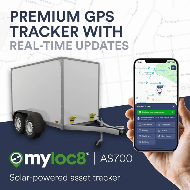 Alt view image 2 of 7 - GPS Tracker for Vehicles Solar Powered Asset Tracking Device with Real-Time Location, 8-Year Battery, Motion & Tamper Alerts, Rugged Waterproof IP69K, Indoor WiFi + Bluetooth Global SIM