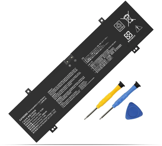 Main image of C41N2302 Laptop Battery for Asus ProArt PX13 HN7306 ROG Zephyrus G14 GA403U GA403UI GA403UJ GA403UU GA403UV Gaming A14 FA401WV-WB94 Series 0B200-04460000 15.48V 73Wh with Tools, Extended runtime