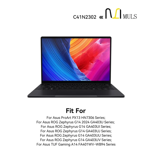 Alt view image 3 of 7 - C41N2302 Laptop Battery for Asus ProArt PX13 HN7306 ROG Zephyrus G14 GA403U GA403UI GA403UJ GA403UU GA403UV Gaming A14 FA401WV-WB94 Series 0B200-04460000 15.48V 73Wh with Tools, Extended runtime