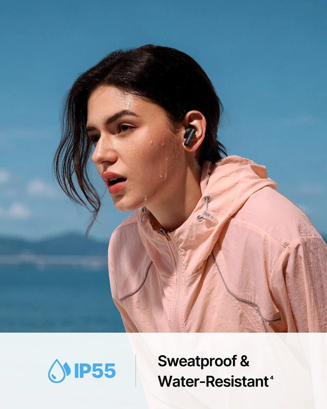 Alt view image 6 of 7 - Bass BP1 Ultra Noise Cancelling Wireless Earbuds, Black -55 dB Real-Time Adaptive Noise Cancelling, LDAC Hi-Res Sound, Fast Pair, 6-Mic AI Clear Calls, 65H Playtime, BT 6.0