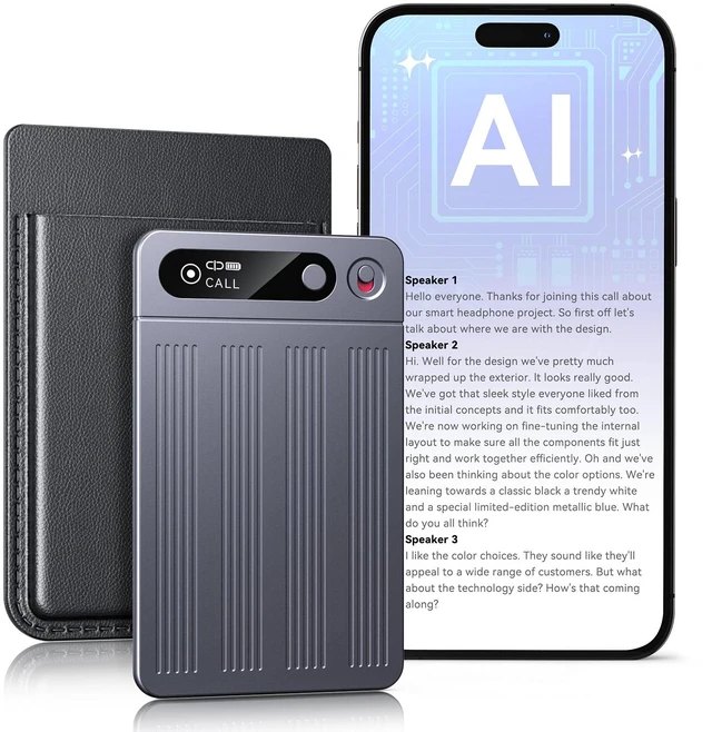 Main image of AI Voice Recorder, Auto Transcription Summary & MindMap, AI Note Taker iPhone Call Recording, 1 Year Subscription Included, for Meeting Lecture Interview Student Journalist Lawyer Doctor