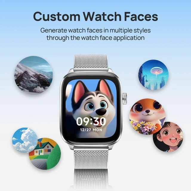 Alt view image 5 of 7 - Fit Smart Watch for Men/Women with GPS and AI Voice Assistant, Silver Lightweight, 1.75" AMOLED, 8-Day Battery, Bluetooth Call, Heart Rate and Sleep Fitness Tracker, Suitable for Android & iPhone