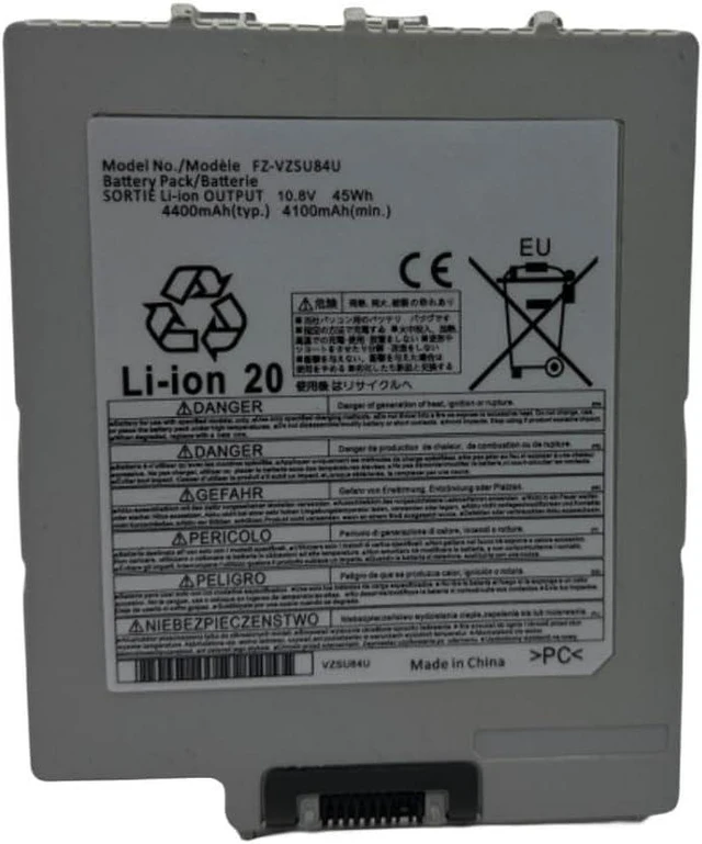 Alt view image 6 of 6 - FZ-VZSU84U Battery New Compatable with Panasonic Toughpad FZ-G1 Series FZ-VZSU84R FZ-VZSU84UR FZ-VZSU84A2U FZ-VZSU84A2K FZ-VZSU84A2R FZ-VZSU84AK FZ-VZSU84AR FZ-VZSU84AU FZ-VZSU84K FZ-VZSU89U