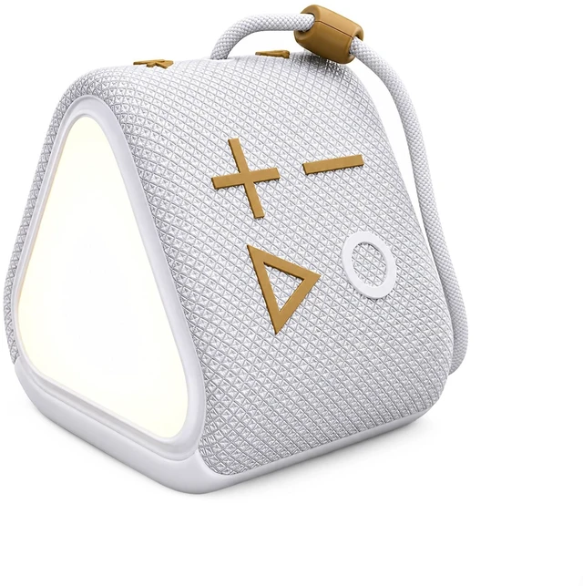Main image of GLO Compact Waterproof & Dustproof Portable Bluetooth Speaker, Black Features Ambient LED Lights & Hanging Strap, Stereo Pairing, Up to 18 Hours Playtime, Perfect for Travel, Bike & Beach