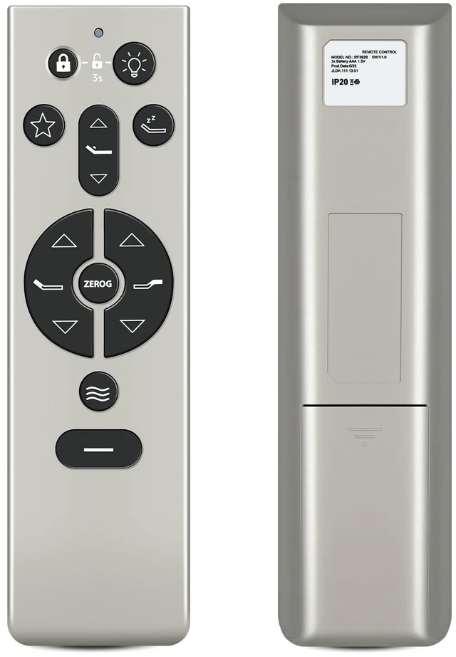 Main image of RF396B Remote Replacement for Tempur-Pedic Tempur Ergo Adjustable Bed Compatible Models: Power Base 3.0 Keeson JLDK.111.13.01, Easy Setup, Stable Signal, Fast Response