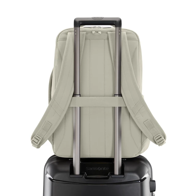 Alt view image 5 of 7 - Better Than Basic Travel Backpack - Lightweight Carry On Backpack Sized To Fit Under Most Airline Seats - Limestone Gray