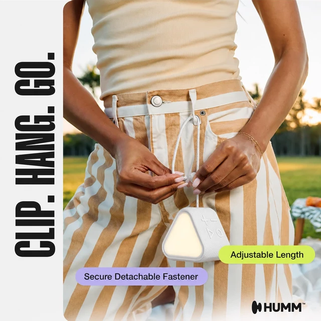 Alt view image 7 of 7 - GLO Compact Waterproof & Dustproof Portable Bluetooth Speaker, Black Features Ambient LED Lights & Hanging Strap, Stereo Pairing, Up to 18 Hours Playtime, Perfect for Travel, Bike & Beach
