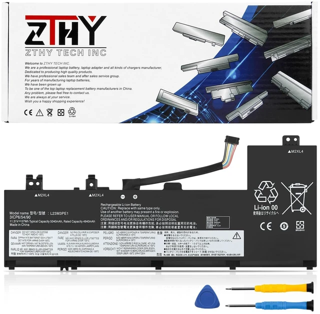 Main image of L23C3PE1 L23M3PE1 Laptop Battery for Lenovo IdeaPad 5 2-in-1 14IRU9 14Q8X9 14AHP9 14AKP10 14IAL10 14IRH9 16AHP9 16AKP10 16IAL10 16IRU9 Series L23D3PE1 SB11M74072 SB11M74073 SB11M74075 11.31V 57Wh