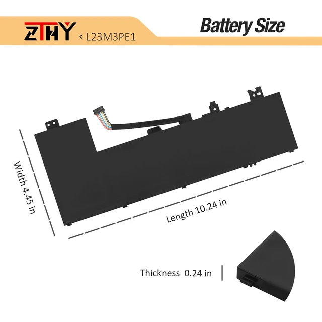 Alt view image 6 of 7 - L23C3PE1 L23M3PE1 Laptop Battery for Lenovo IdeaPad 5 2-in-1 14IRU9 14Q8X9 14AHP9 14AKP10 14IAL10 14IRH9 16AHP9 16AKP10 16IAL10 16IRU9 Series L23D3PE1 SB11M74072 SB11M74073 SB11M74075 11.31V 57Wh