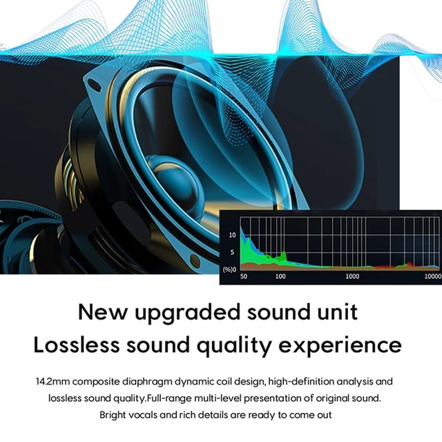 Alt view image 4 of 7 - Sabbat E12 Ultra Hi-Res Audio Wireless Earbuds, Qualcomm QCC3071 Chip, Bluetooth 5.3 aptX Technology, CVC Noise Cancelling Microphone, 10mm Dynamic Driver, Long Battery Life(Dream Stone)