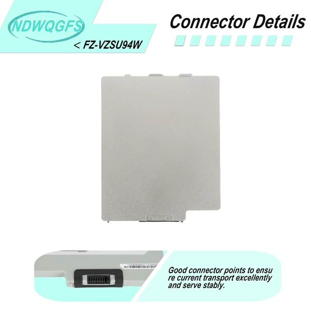 Alt view image 3 of 7 - FZ-VZSU94W FZ-VZSU94R Laptop Battery Compatible with Toughpad FZ-B2 FZ-M1 FZ-B1 FZ-M1C Series Compatible with FZ-VZSU94 FZ-VZSU94JS FZ-VZSU94K FZ-VZSU95 FZ-VZSU95W FZ-VZSU95JS FZ-VZSU0JW