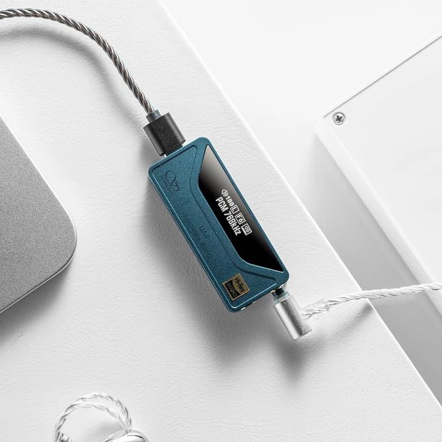 Alt view image 3 of 6 - UA4 Portable USB DAC/AMP Headphone Amplifier,Support MQA 16X,768kHz DSD512,High Driving Power for Android/iOS/Mac/Windows,dongle Volume Control,3.5/4.4mm up to 237mW@32 Output (Blue)