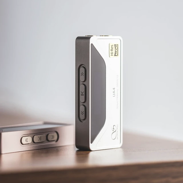 Alt view image 6 of 6 - UA4 Portable USB DAC/AMP Headphone Amplifier,Support MQA 16X,768kHz DSD512,High Driving Power for Android/iOS/Mac/Windows,dongle Volume Control,3.5/4.4mm up to 237mW@32 Output (Titanium)
