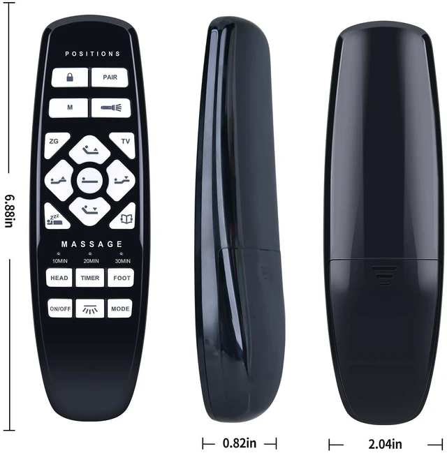 Alt view image 6 of 7 - New RF27 Replacement Remote Control fit for GhostBed RF.27.19.02 & Fromann 9.01.0686 & ASONLY & King Luxury Adjustable Bed