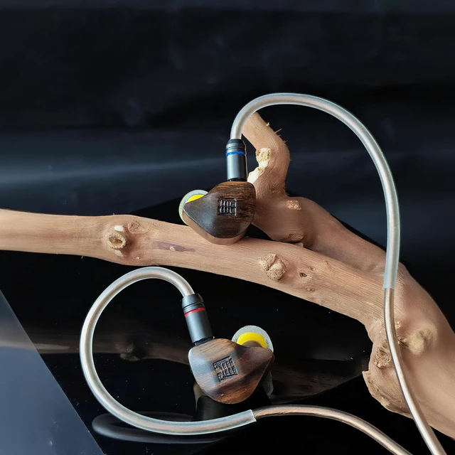 Alt view image 3 of 7 - FUDU Verse II Hybrid Driver in Ear Monitors, Wired HiFi Earbuds with 1 Titanium Diaphragm Dynamic Driver, 2 Balanced Armature for Audiophile Musician (Bronze, 4.4mm)
