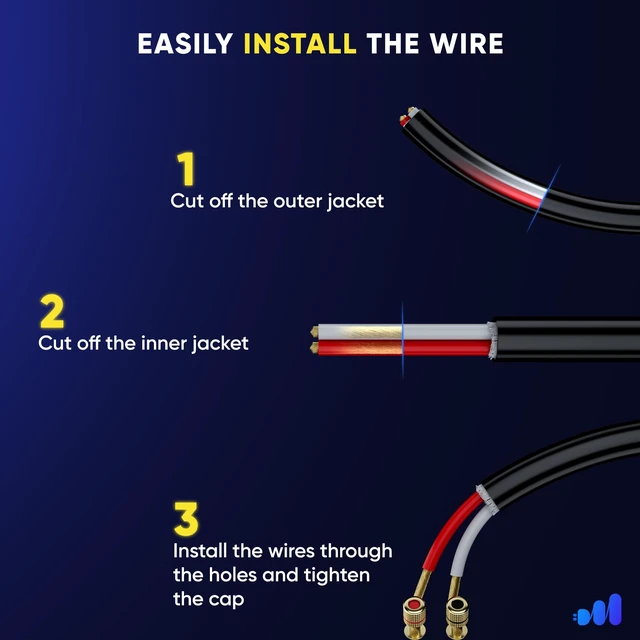Alt view image 2 of 7 - in-Wall Speaker Wire 200 Ft, 12 AWG, CL3 Rated, Black 12 AWG copper-clad aluminum conductors handle high-power home theater and surround sound systems
