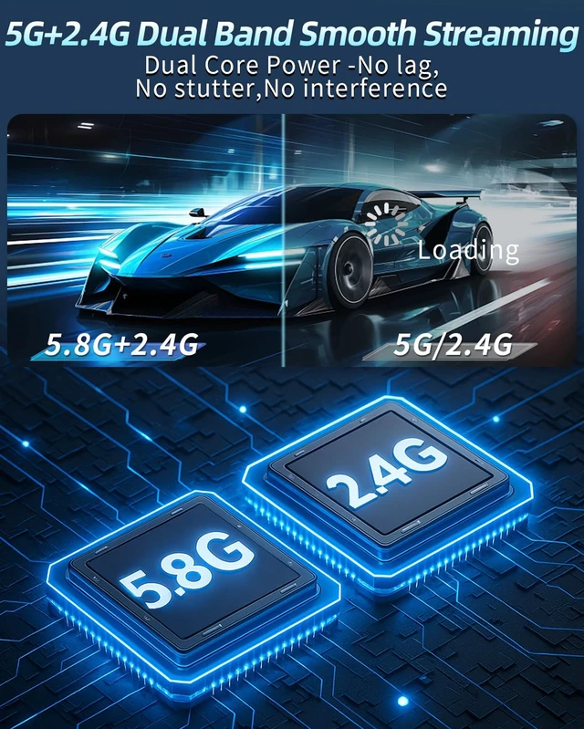 Alt view image 5 of 7 - Wireless HDMI Transmitter and Receiver 360ft/110m Extender 1080P Output Ultra HD 4K Decode Input Plug&Play Portable 2.4G/5.8G for Video and Audio to Monitor from PC/Projector/TV Box LED Display