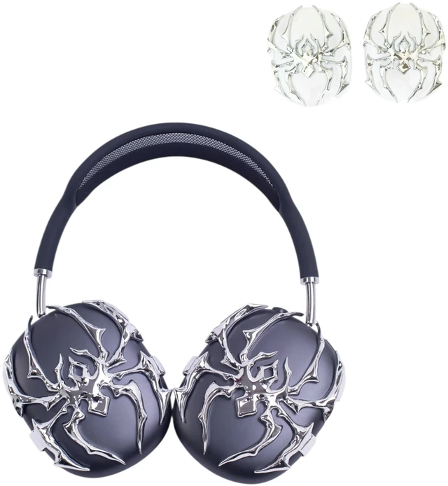 Main image of Chrome Spider on Hardshell Cases for AirPods Max, No Headset Included, Apple Headphone Accessories only, Fashion Headphone Accessories