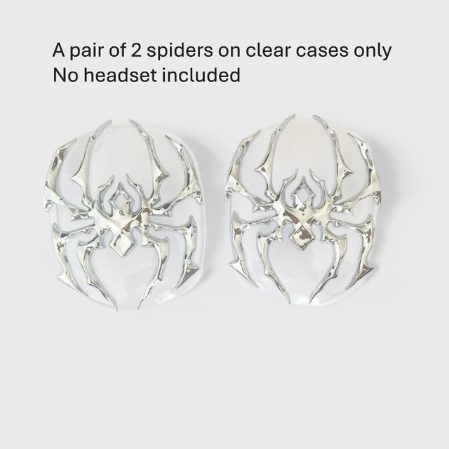 Alt view image 5 of 6 - Chrome Spider on Hardshell Cases for AirPods Max, No Headset Included, Apple Headphone Accessories only, Fashion Headphone Accessories