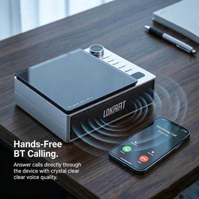 Alt view image 5 of 7 - CD Player Portable Bluetooth Small Retro CD Players for Home (Black) Portable CD Player with Speakers Rechargeable LCD Screen FM Radio Optical USB Type-C