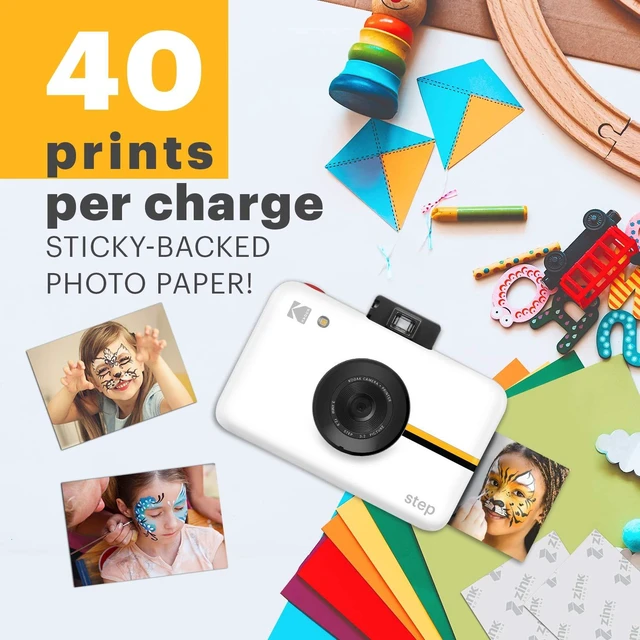 Alt view image 7 of 7 - Step Instant Camera with 10MP Image Sensor (White) Go Bundle