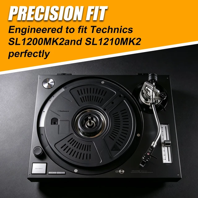 Alt view image 4 of 6 - Turntable Face Plate for Technics SL1200MK2 SL1210MK2 Steel Construction,For DJ Equipment Restoration,Black