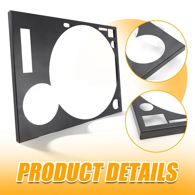Alt view image 6 of 6 - Turntable Face Plate for Technics SL1200MK2 SL1210MK2 Steel Construction,For DJ Equipment Restoration,Black