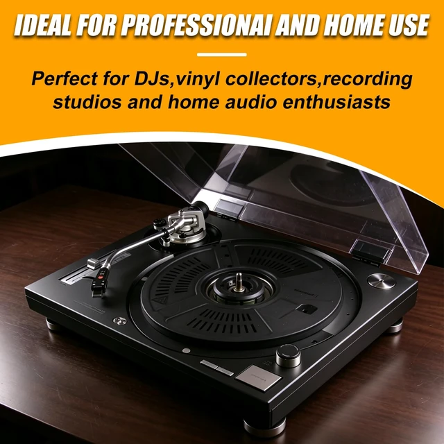 Alt view image 2 of 6 - Turntable Face Plate for Technics SL1200MK2 SL1210MK2 Steel Construction,For DJ Equipment Restoration,Black