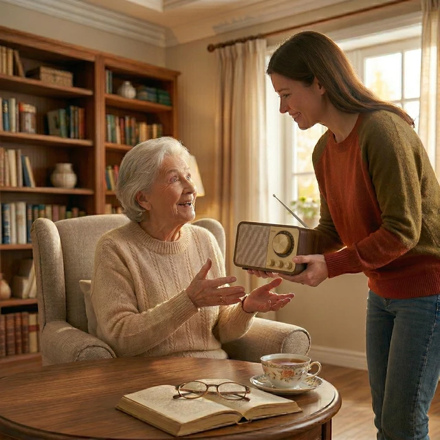 Alt view image 2 of 7 - Audio Music Player with FM Radio for Seniors Parent Elderly & Dementia Patients, MP3 Player Device with 32GB TF Card, Gift for Alzheimer's, Visually & Mobility-Impaired