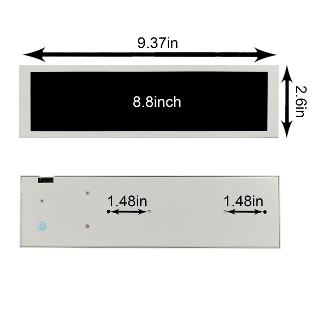 Alt view image 7 of 7 - 8.8'' 1920x480 PC Case Internal Screen with Theme Editor,White for Monitoring Computer Speed Temperature CPU GPU RAM Data